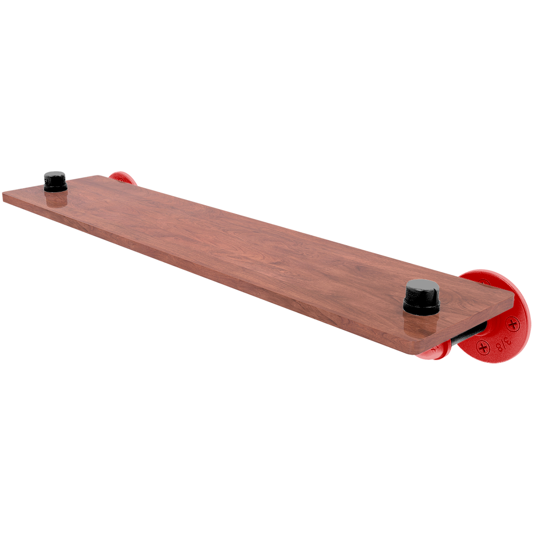 Collegiate Collection Wood Shelf Lubbock Red and Black Edition