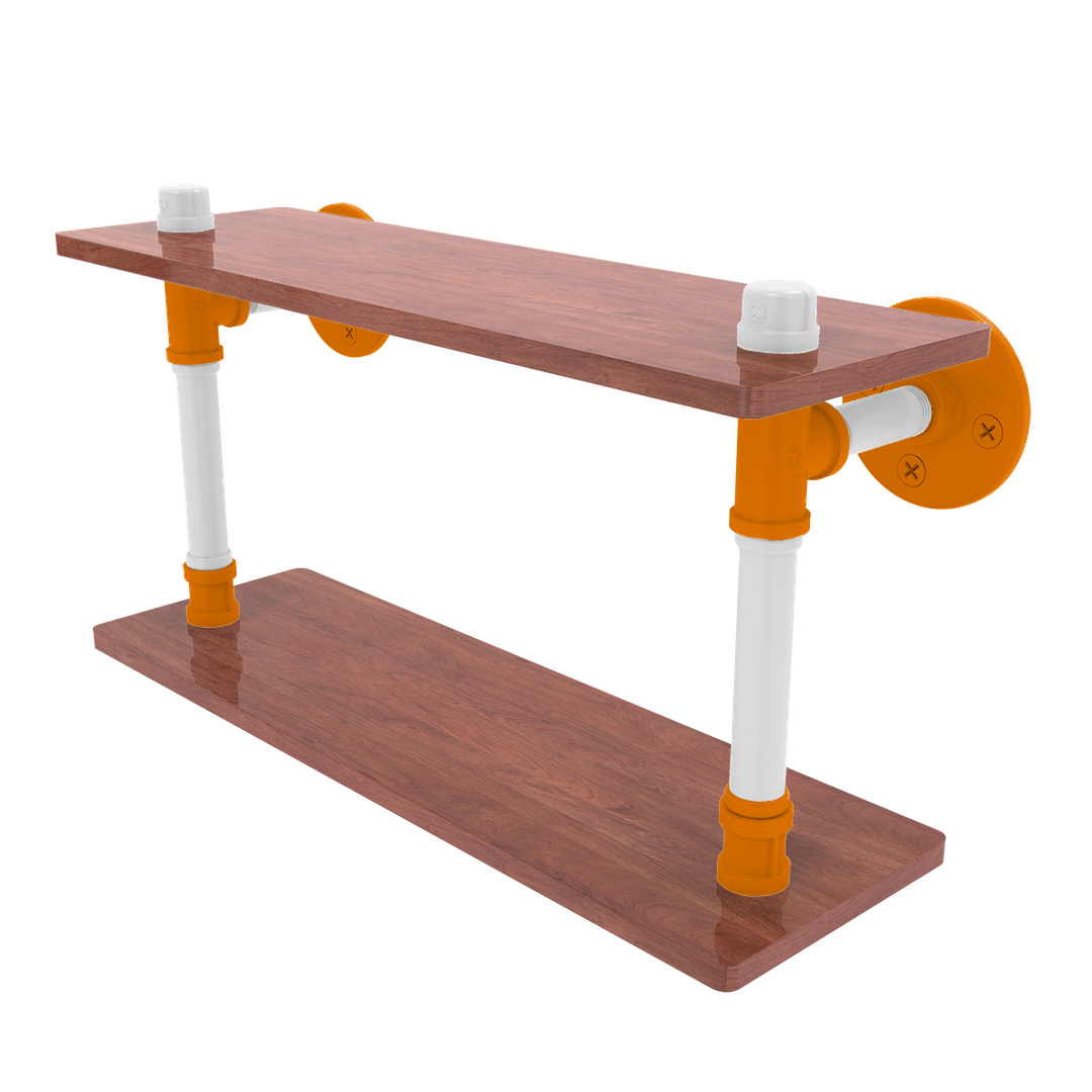 Collegiate Collection Wood Double Shelf Knoxville Game Day Edition