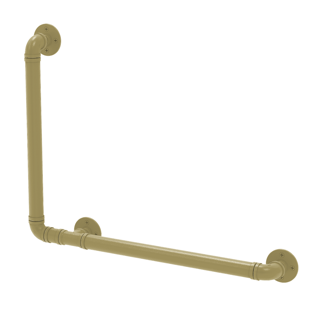 Collegiate Collection 90 Degree Grab Bar Left Hand Atlanta Gold and White Edition
