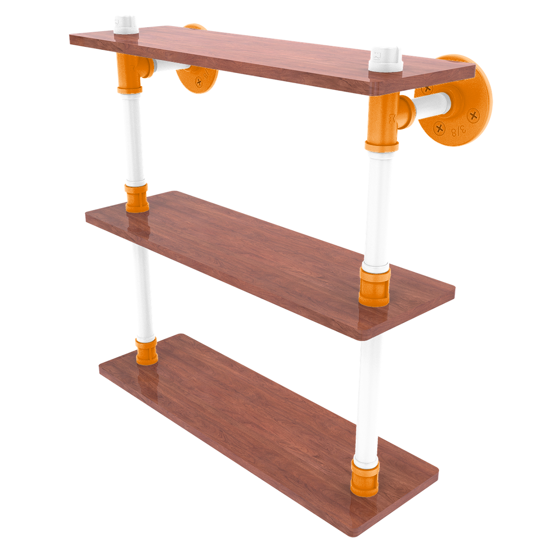 Collegiate Collection Wood Triple Shelf Knoxville Game Day Edition