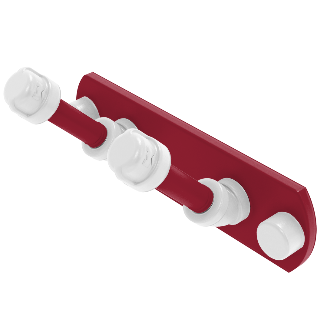 Collegiate Collection 2 Position Multi Hook Fayetteville Red and White Edition