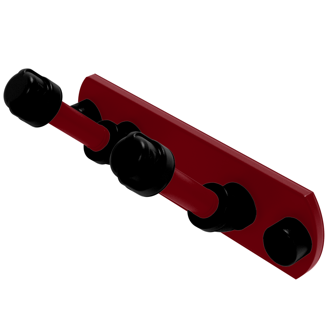 Collegiate Collection 2 Position Multi Hook Columbia Garnet and Black Edition