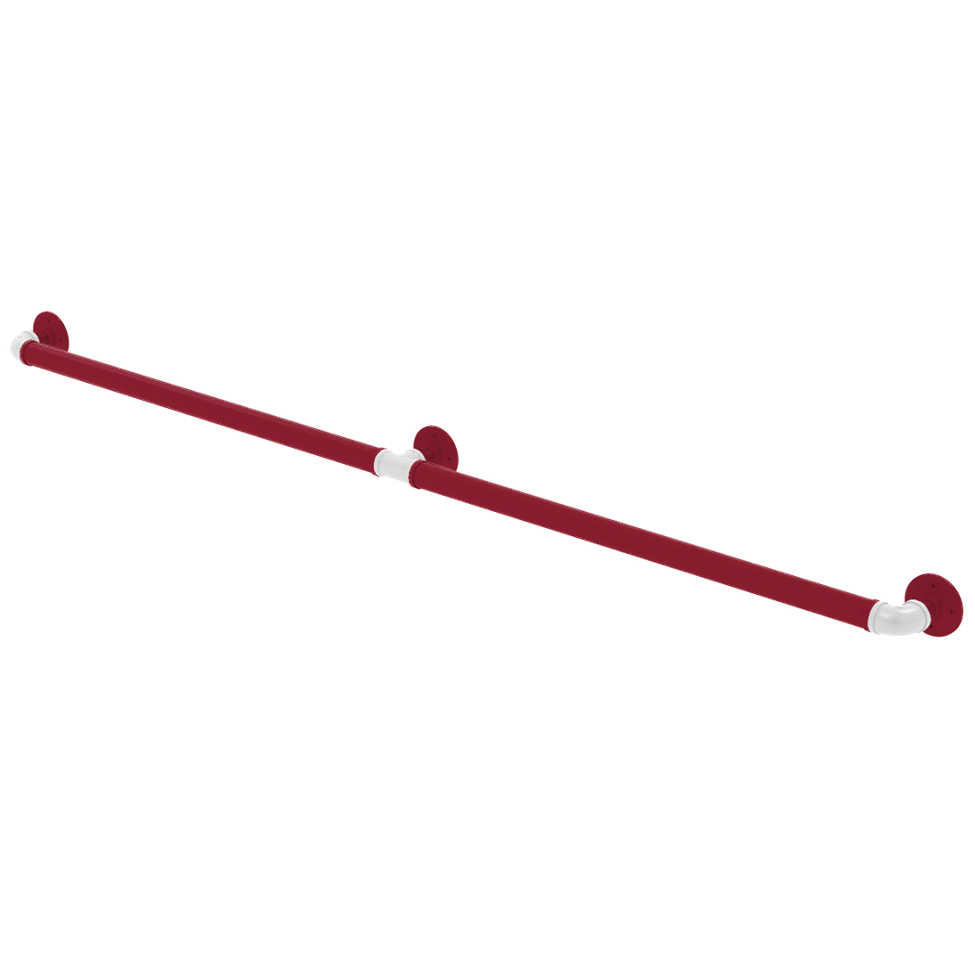 Collegiate Collection Extended 3 Post Grab Bar Fayetteville Red and White Edition