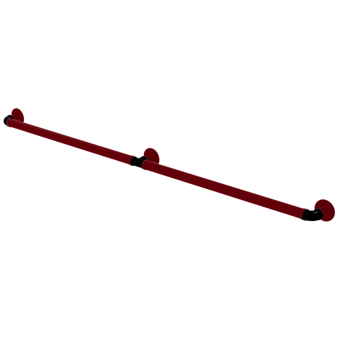 Collegiate Collection Extended 3 Post Grab Bar Columbia Garnet and Black Edition