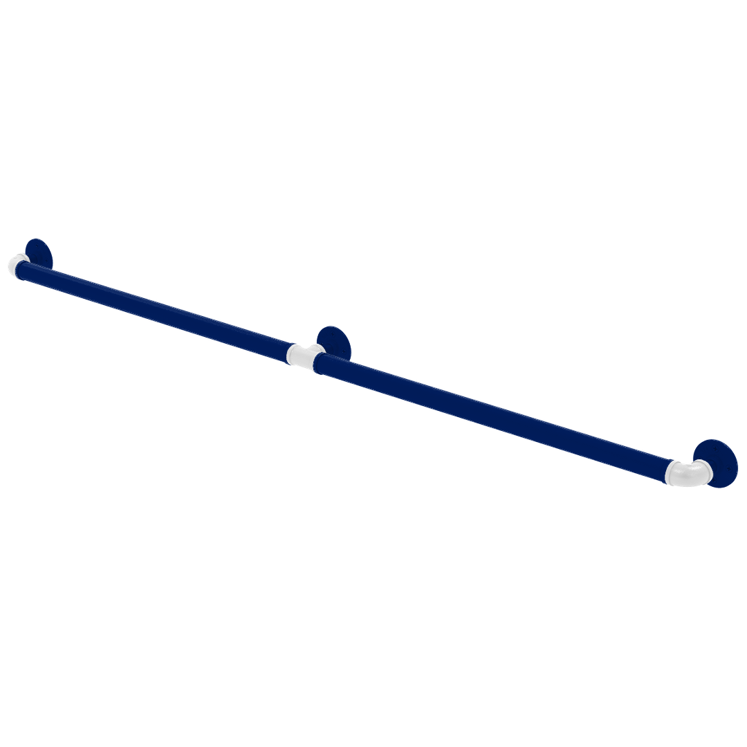 Collegiate Collection Extended 3 Post Grab Bar Durham Blue and White Edition