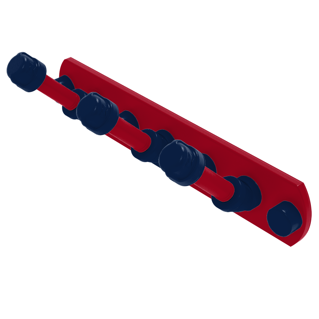 Collegiate Collection 3 Position Multi Hook Tucson Red and Blue Edition