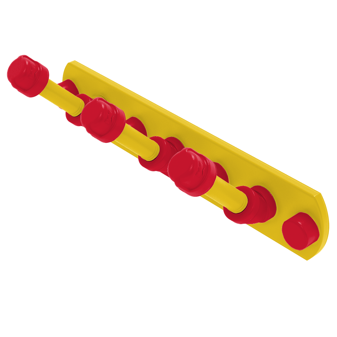 Collegiate Collection 3 Position Multi Hook Chesapeake Red Black and Gold Edition