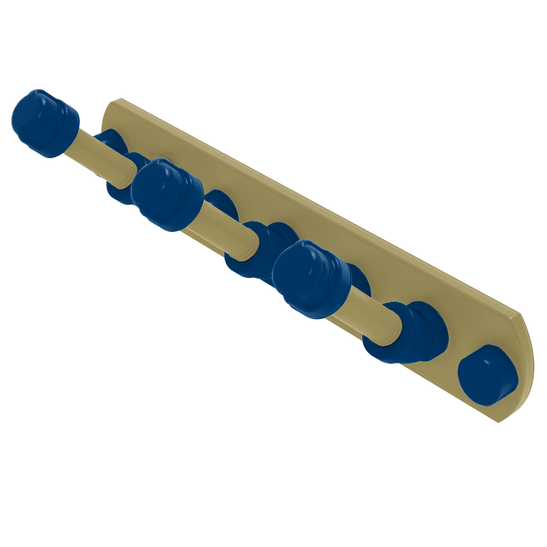 Collegiate Collection 3 Position Multi Hook Atlanta Gold and White Edition