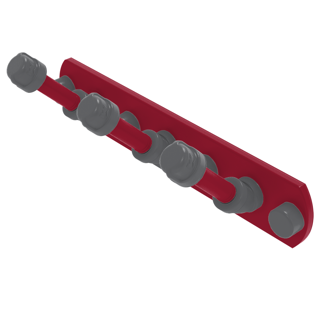 Collegiate Collection 3 Position Multi Hook Pullman Crimson and Gray Edition