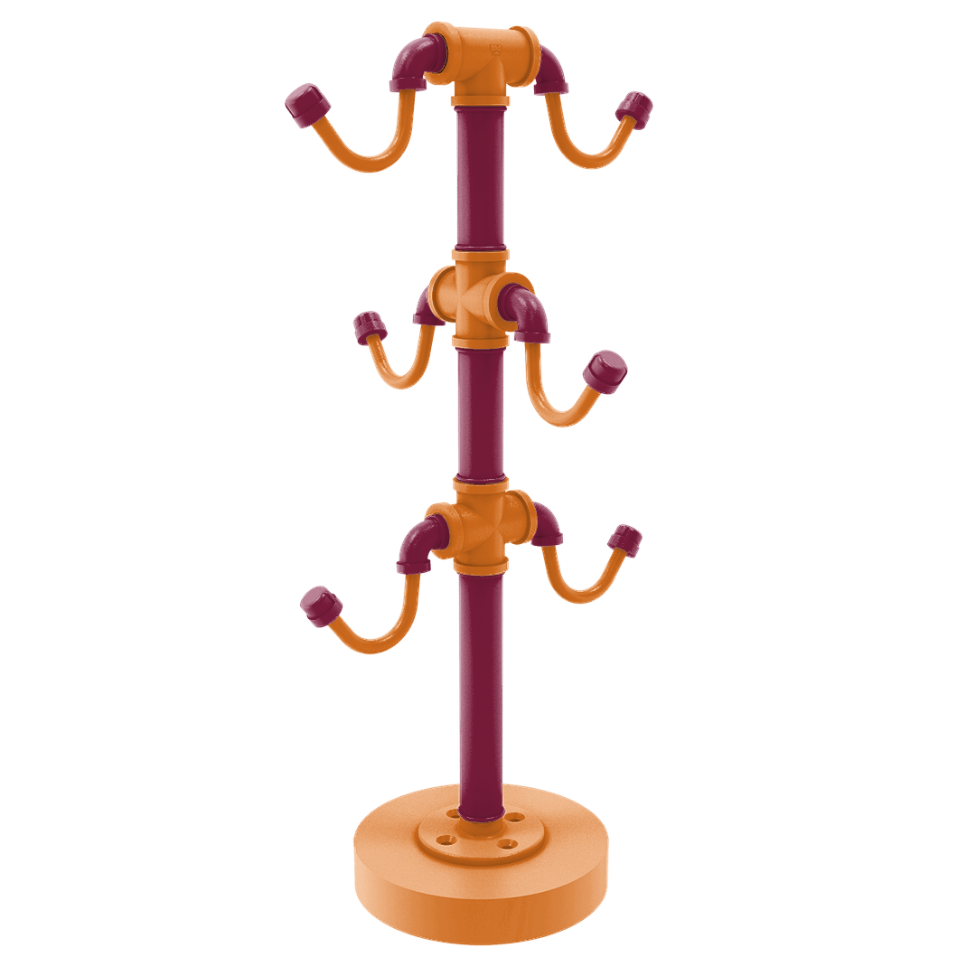 Collegiate Collection Countertop 6 Coffee Mug Holder Blacksburg Game Day Edition