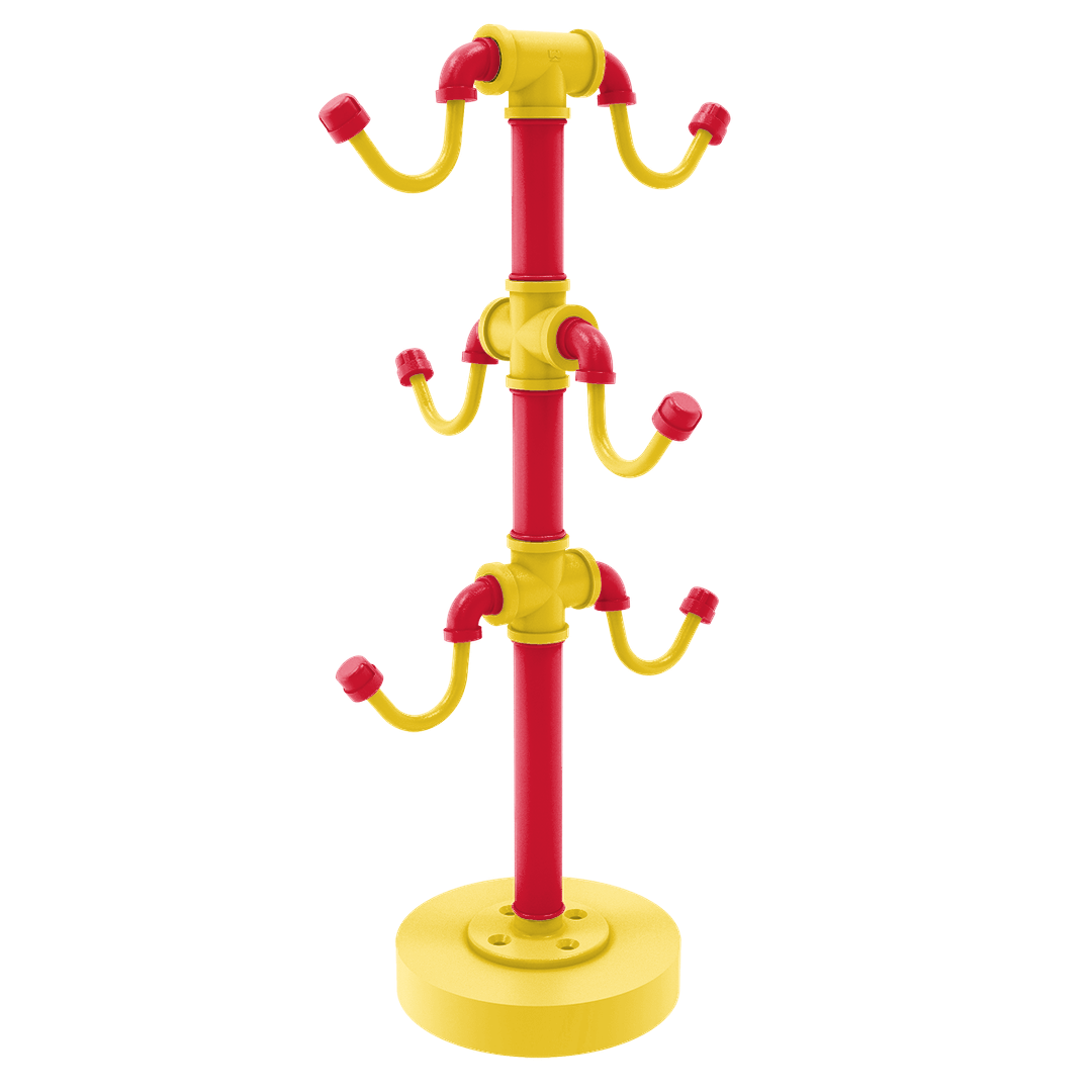 Collegiate Collection Countertop 6 Coffee Mug Holder Chesapeake Red Black and Gold Edition