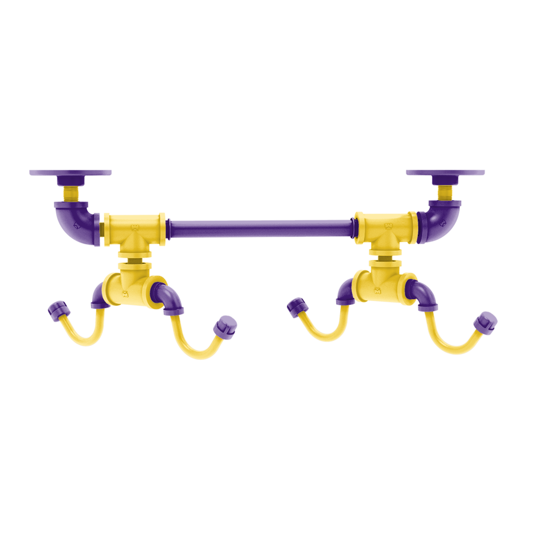 Collegiate Collection Under Cabinet 4 Coffee Mug Rack Hartford Bayou Bold Edition