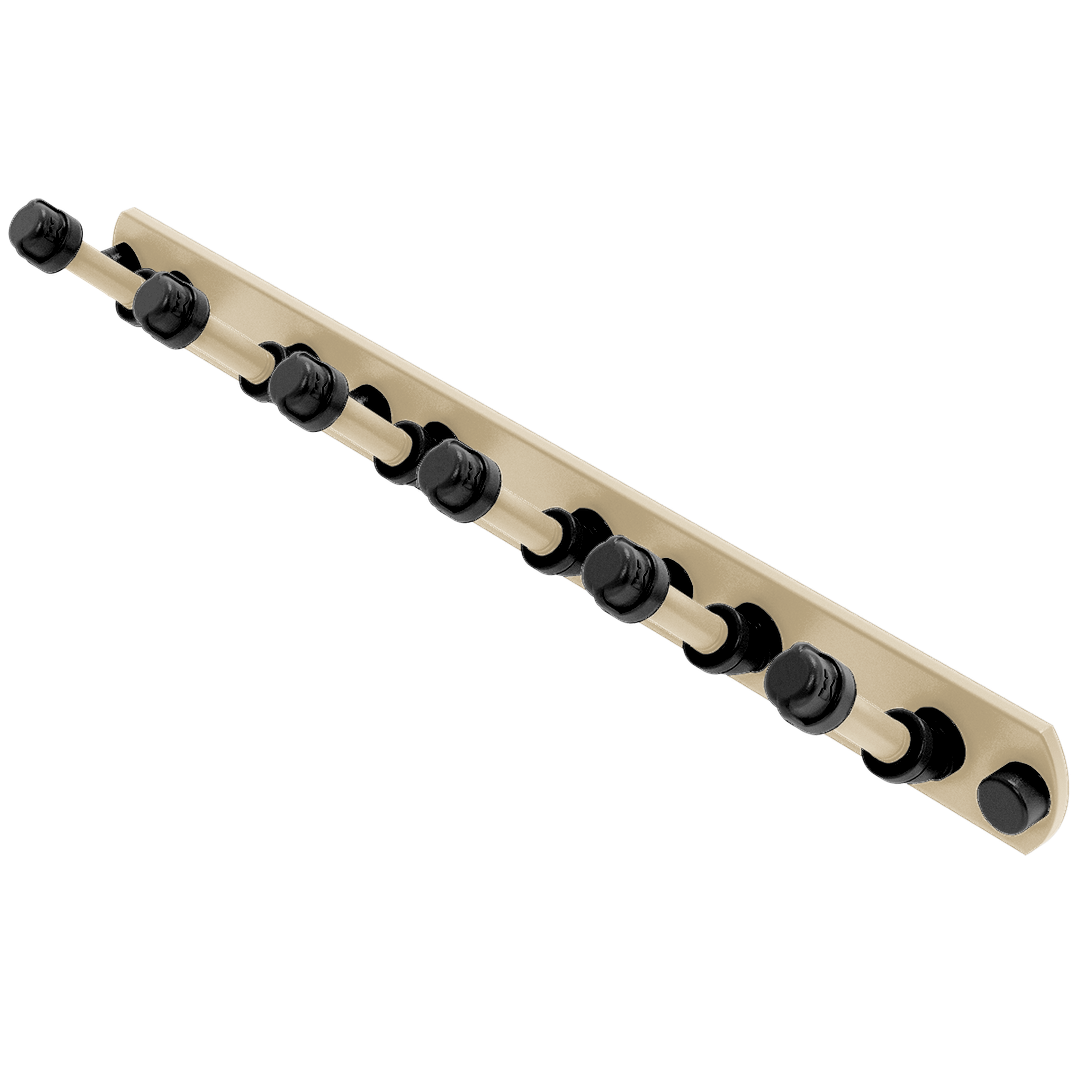 Collegiate Collection 6 Position Tie and Belt Rack West Lafayette Black and Gold Edition