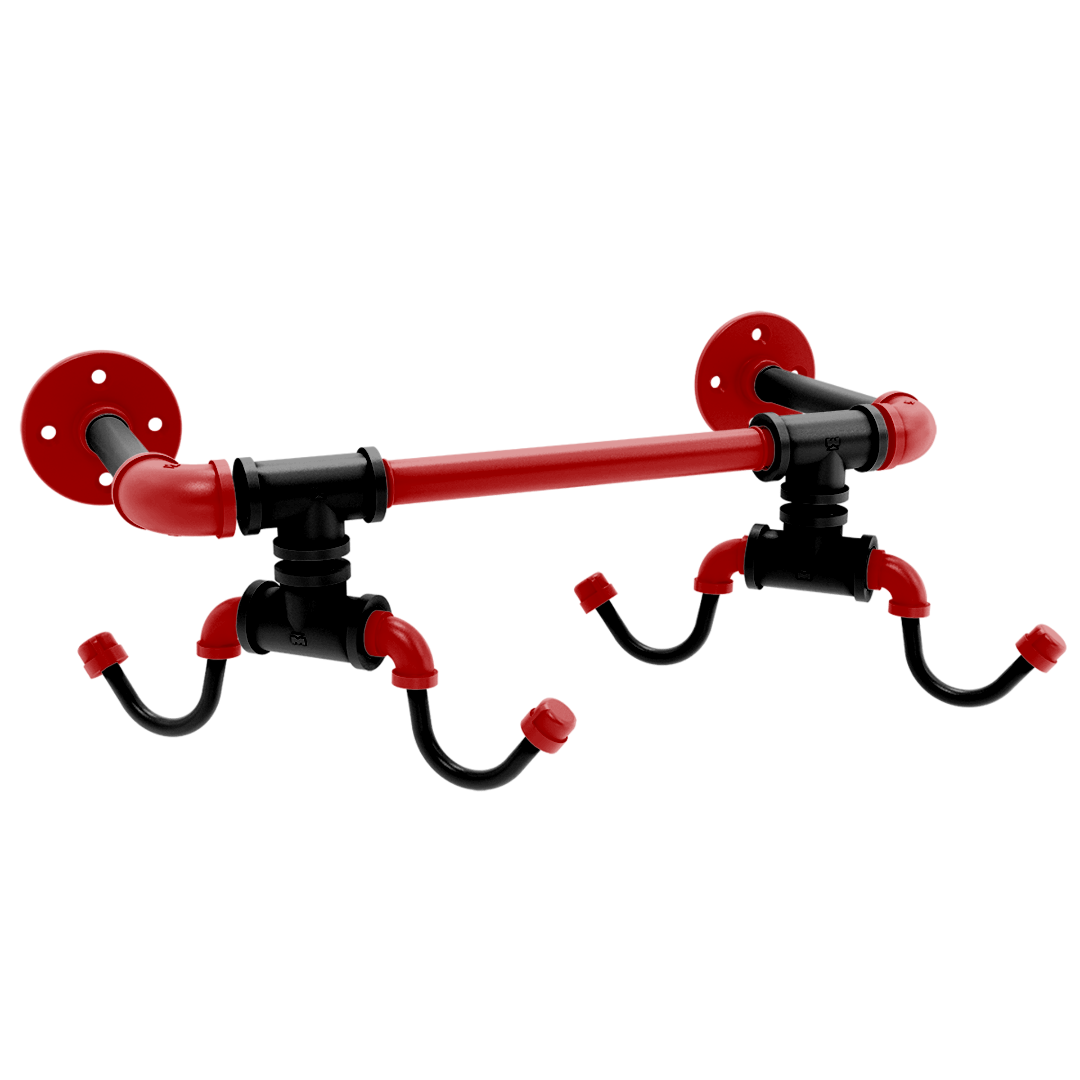 Collegiate Collection Wall Mounted 4 Coffee Mug Rack Derby City Game Day Edition