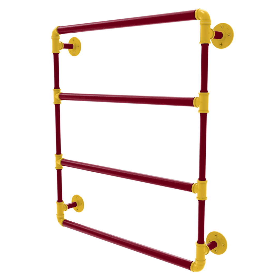 Collegiate Collection Wall Mounted Ladder Towel Bar Twin Cities Maroon and Gold Edition