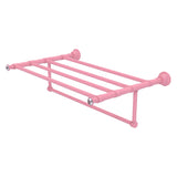 Carolina Crystal Collection Towel Shelf with Integrated Towel Bar