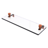 Foxtrot Collection Glass Vanity Shelf with Beveled Edges