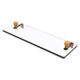 Foxtrot Collection Glass Vanity Shelf with Beveled Edges