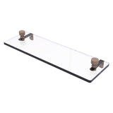 Foxtrot Collection Glass Vanity Shelf with Beveled Edges