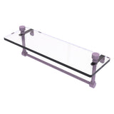 Foxtrot Collection Glass Vanity Shelf with Integrated Towel Bar