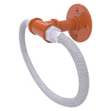 Pipeline Towel Ring with Stainless Steel Braided Ring