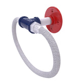 Patriotic Pipeline Collection Towel Ring with Stainless Steel Braided Ring