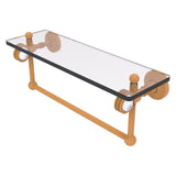 Pacific Grove Collection Glass Shelf with Towel Bar with Dotted Accents
