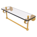 Pacific Grove Collection Glass Shelf with Towel Bar with Dotted Accents