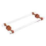 Pacific Grove Collection Back to Back Shower Door Towel Bar with Smooth Accents