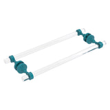 Pacific Grove Collection Back to Back Shower Door Towel Bar with Smooth Accents