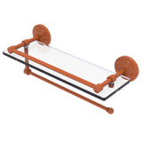 Prestige Que New Paper Towel Holder with Gallery Glass Shelf