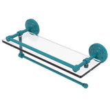 Prestige Que New Paper Towel Holder with Gallery Glass Shelf