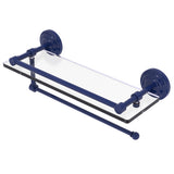Prestige Que New Paper Towel Holder with Gallery Glass Shelf