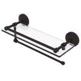 Prestige Que New Paper Towel Holder with Gallery Glass Shelf