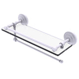 Prestige Que New Paper Towel Holder with Gallery Glass Shelf