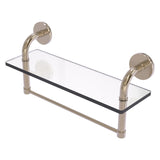 Remi Collection Glass Vanity Shelf with Integrated Towel Bar