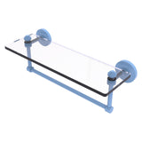 Southbeach Collection Glass Vanity Shelf with Integrated Towel Bar