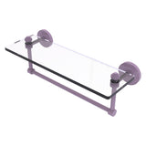 Southbeach Collection Glass Vanity Shelf with Integrated Towel Bar