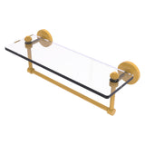 Southbeach Collection Glass Vanity Shelf with Integrated Towel Bar