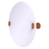 Frameless Round Tilt Mirror with Beveled Edge
