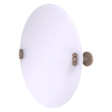 Frameless Round Tilt Mirror with Beveled Edge