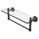 Waverly Place Collection Glass Vanity Shelf with Integrated Towel Bar