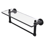 Waverly Place Collection Glass Vanity Shelf with Integrated Towel Bar