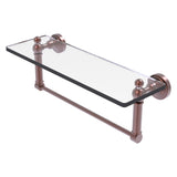Waverly Place Collection Glass Vanity Shelf with Integrated Towel Bar