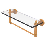 Waverly Place Collection Glass Vanity Shelf with Integrated Towel Bar