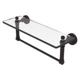 Waverly Place Collection Glass Vanity Shelf with Integrated Towel Bar