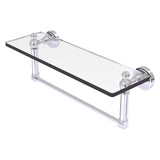Waverly Place Collection Glass Vanity Shelf with Integrated Towel Bar