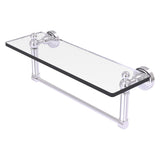 Waverly Place Collection Glass Vanity Shelf with Integrated Towel Bar