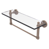 Waverly Place Collection Glass Vanity Shelf with Integrated Towel Bar