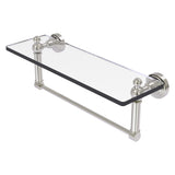 Waverly Place Collection Glass Vanity Shelf with Integrated Towel Bar